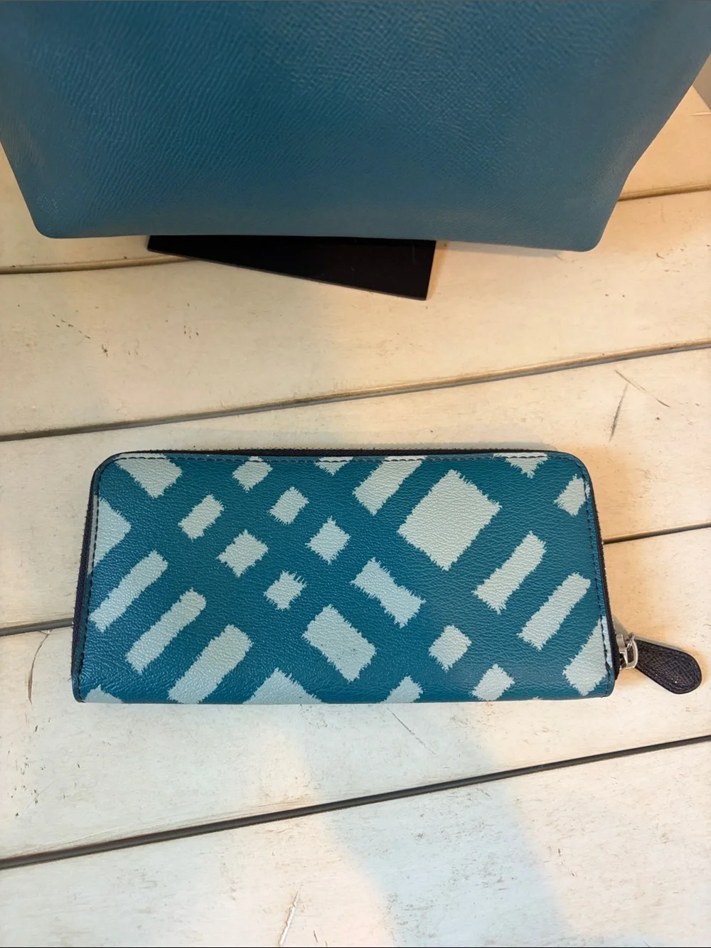 Coach teal leather